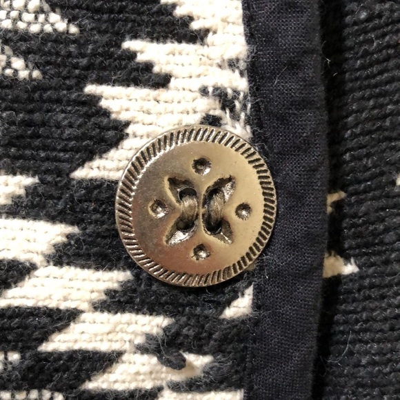 Vintage Jane Ashley Blazer Size 14 Black Tribal Southwest Pattern - Picture 3 of 12